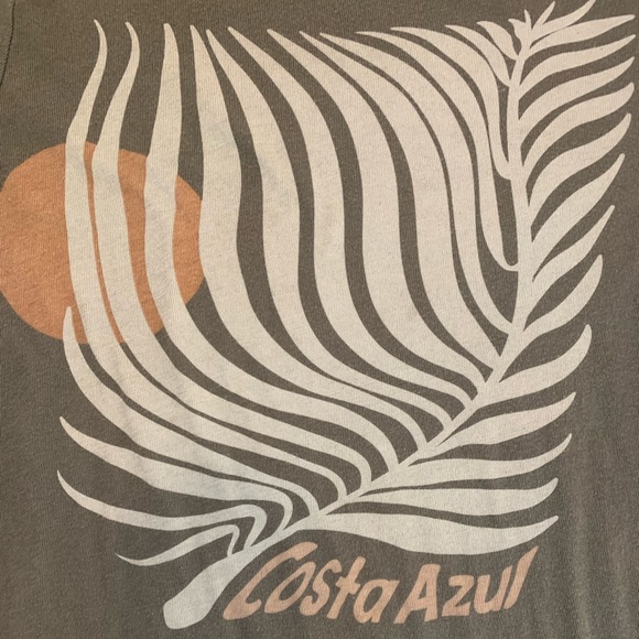 Chaser Costa Azul Tee Olive Green Size Small - Picture 9 of 16